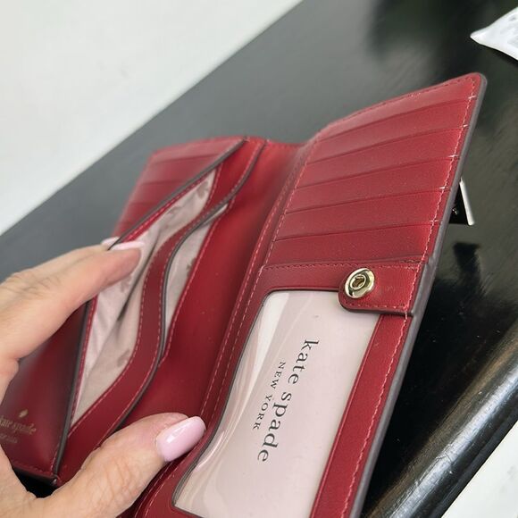 New w/tags Kate Spade genuine leather STACI Stefano, large wallet, clutch purse - Picture 8 of 9